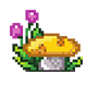 Mushroom icon representing resume